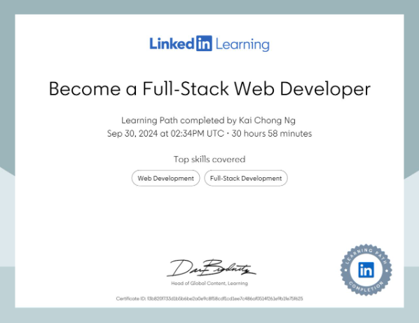 Full-Stack Web Developer Pathway